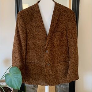 Alan Flusser Custom Brown Suit Sport Jacket
